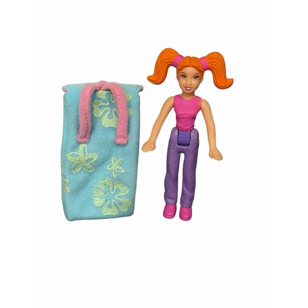 2003 McDonald’s Polly Pocket 4” Figure & Sleeping Bag Outdoor Activities